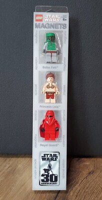 2007 magnet in legs BOBA FETT royal guard SLAVE LEIA minifig 4508133 lego  3PK