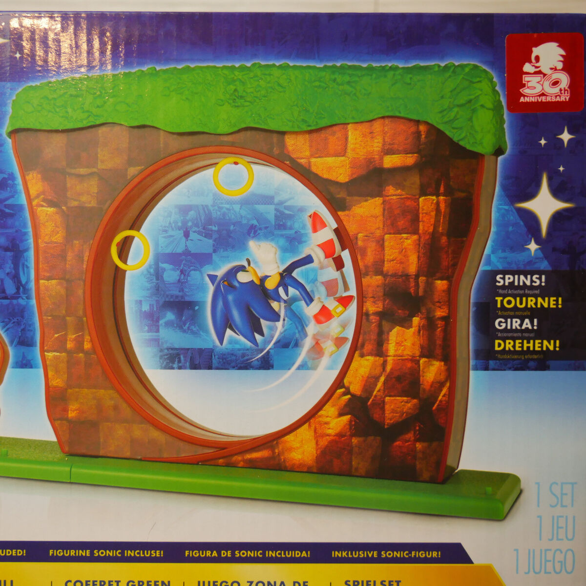 Sonic The Hedgehog Green Hill Zone Playset with 2.5 Sonic Action Figure