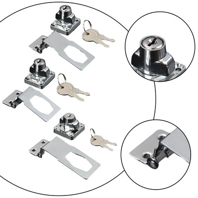 Easily Manage Multiple Locks with This Alloy Keyed Hasp Suitable for Warehouses