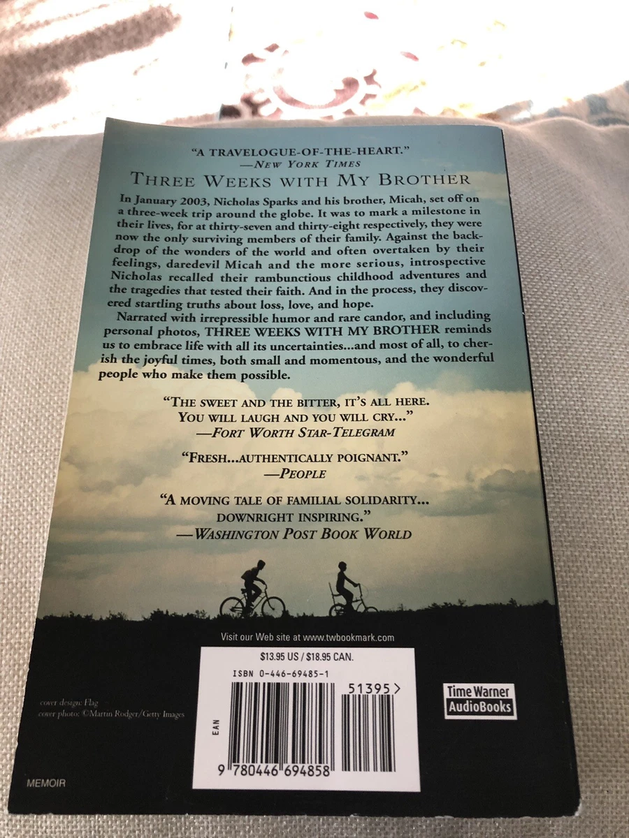 Three weeks with my brother nicholas sparks