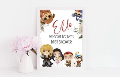 Personalisiertes Willkommensschild Labyrinth Party - Geburtstag Geburtstag Deko Druck