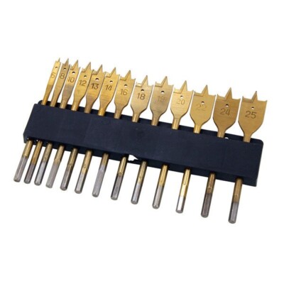 Neilsen Flachholzbohrer-Sets - 6-teilig bis 14-teilig, Sechskantschaft, Größen 6-40 mm