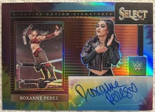Roxanne Perez Auto Ringisde Action Signatures Tie Dye /25 Panini WWE 2024 Select