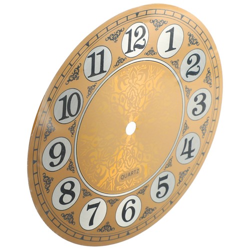 Dial Face 7inch Aluminium Dial Face Arabic Numeral Diameters 180mm Gold - Picture 7 of 12