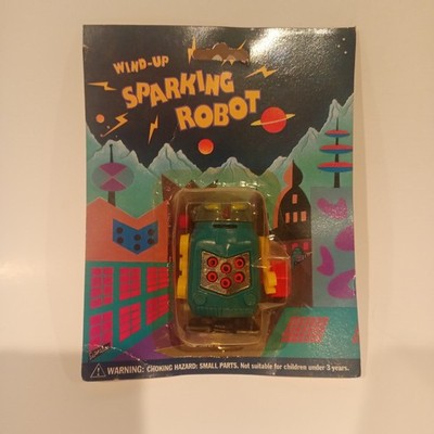 Wind-Up Sparking Robot Wind-Up Toy Carded Ages 4-7 8-11 12-16 17+ Years