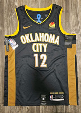 Nike Oklahoma City Thunder STEVEN ADAMS OKC Bombing LOVES Jersey Men's M 44 READ