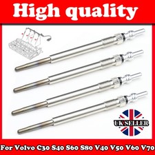 5V Diesel Heater Glow Plugs Nickel Plating For Volvo C30 S40 S60 S80 V40 V50 V60