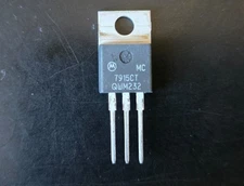 1 PCS, MC7915CT- MOTOROLA -15 VOLT 1 AMP Negative VOLTAGE REGULATOR- TO-220