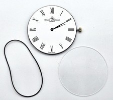 Baume Mercier Ultra Slim Quarz Uhrwerk mit original Saphirglas und Gummi um 1999