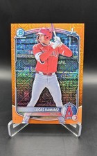 2025 Bowman Chrome Prospects Lucas Ramirez 1st Orange Mojo Refractor /25 