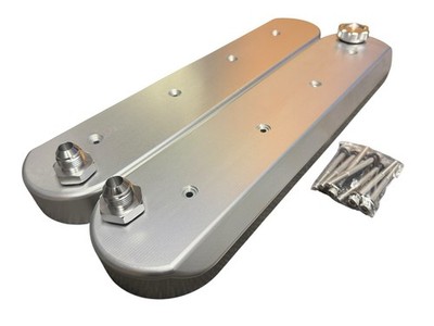 Jackspania Racing Billet CNC V8 LS Zylinderkopfhaube Mit Prallblech 12AN Schwarz