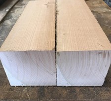 4  X 4  X 12  Pennsylvania Cherry Turning Wood Blanks Vase Blanks Waxed Qty 2