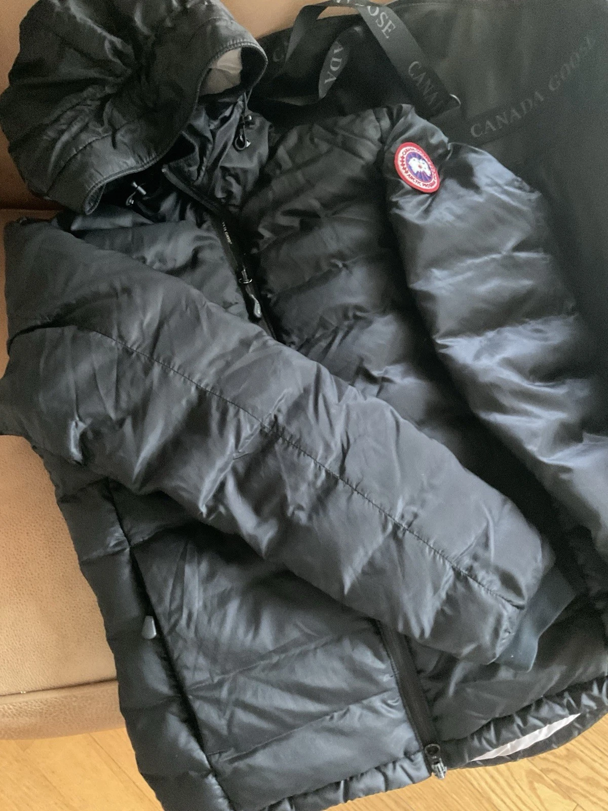 Giacca con cappuccio Canada Goose Camp taglia M nera
