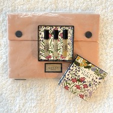 Gucci Flora Beauty Pouch Bundle Makeup Bag W/ Minis Flora Samples Set