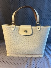 RARE Vintage Enid Collins Ostrich Bucket Bag