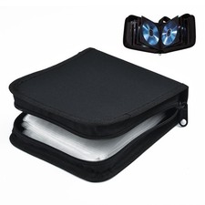 Securely Store your CD DVD Bluray Discs with 40 Capacity Storage Bag Wallet
