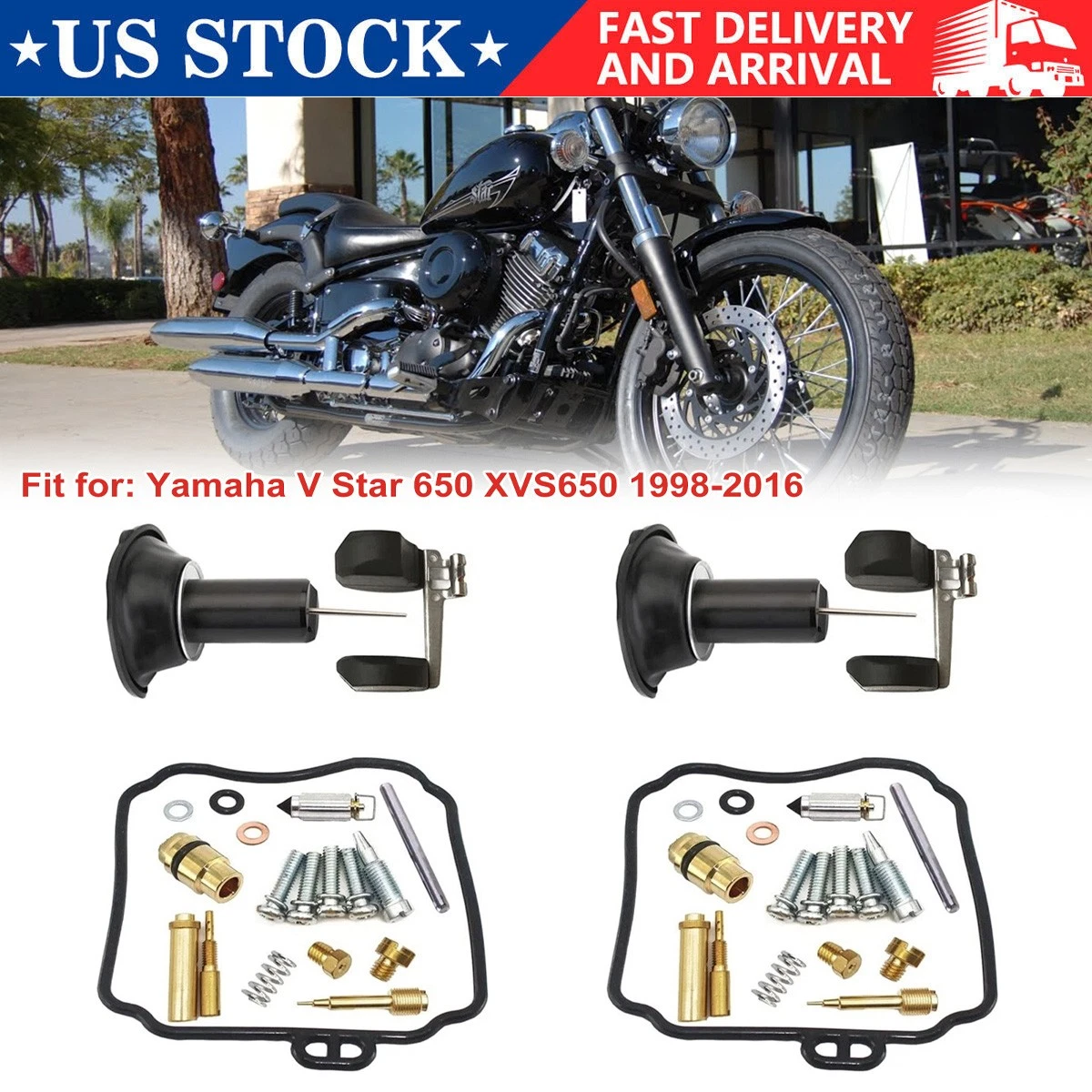 CARBURATEUR pour Yamaha DRAGSTAR 650 CLASSIC de 1998 # YAMAHA