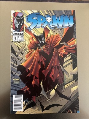 Spawn #3 Newsstand Variant (Image Comics Malibu Comics August 1992)