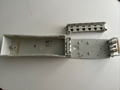 Northern Telecom QCBIX36D BIX Connector w/ 6X RJ45 Jacks & Mounting Bracket