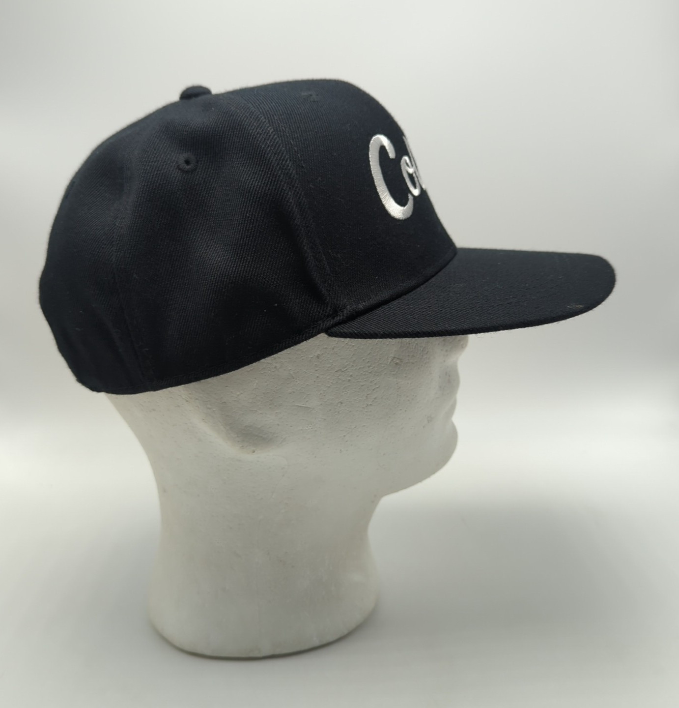 COLLAB hat black adjustable snapback cap wide brim - image 2