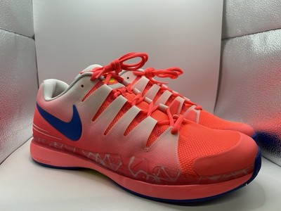 Nike Air Zoom Vapor 9.5 Tour Hot Punch Mens 13 Tennis Shoes FB2664-600 Federer