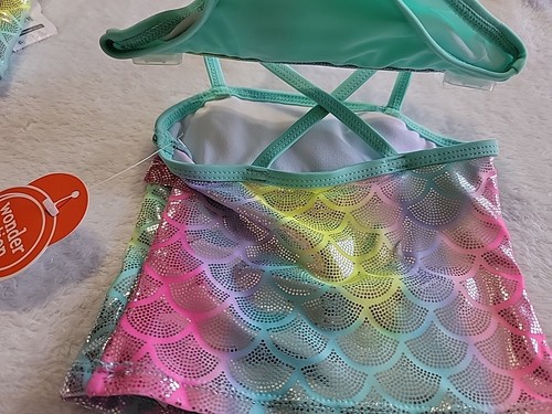 NWT Wonder Nation Toddler Girls' Mermaid Tankini~Size 12M - Picture 5 of 6