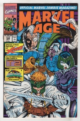 Marvel Age #102 (Jul 1991) [Preview Book] X-Force 1st Warpath - Fred Hembeck @