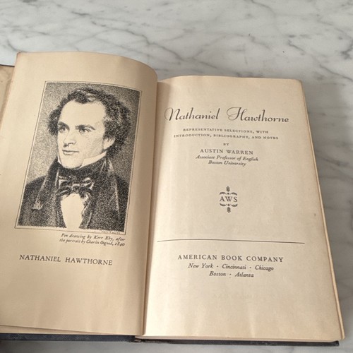 Nathaniel Hawthorne American Writers Series Austin Warren 1934 HC Illus - Picture 4 of 10