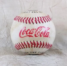 Coca-Cola For The Fans Distressed-Look Baseball Coke