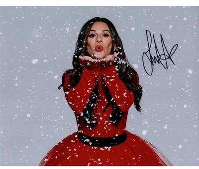 Lea Michele Glee Christmas in the City Original 10x8 Autographed Photo with COA