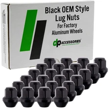 Black Lug Nuts for 1998-2004 Isuzu Rodeo with Factory Wheels