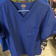 Dickies Scrubs EDS Essentials S Men V Neck Top DK635 GAB darker blue Fast Ship