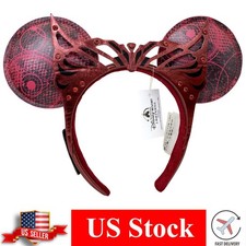 Disney-Parks Red Super Hero Minnie Hairband Mickey Mouse Ears Headband US Stock