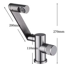 Digital Display LED Basin Faucet 360 Rotation Multi-Function Stream Sprayer Hot