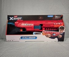 Zuru X-Shot Caliber Toy Blaster - Red and Blue High Accuracy and Dart Storage