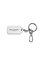 Maison Margiela Tag Keyring Small Leather in Black and White