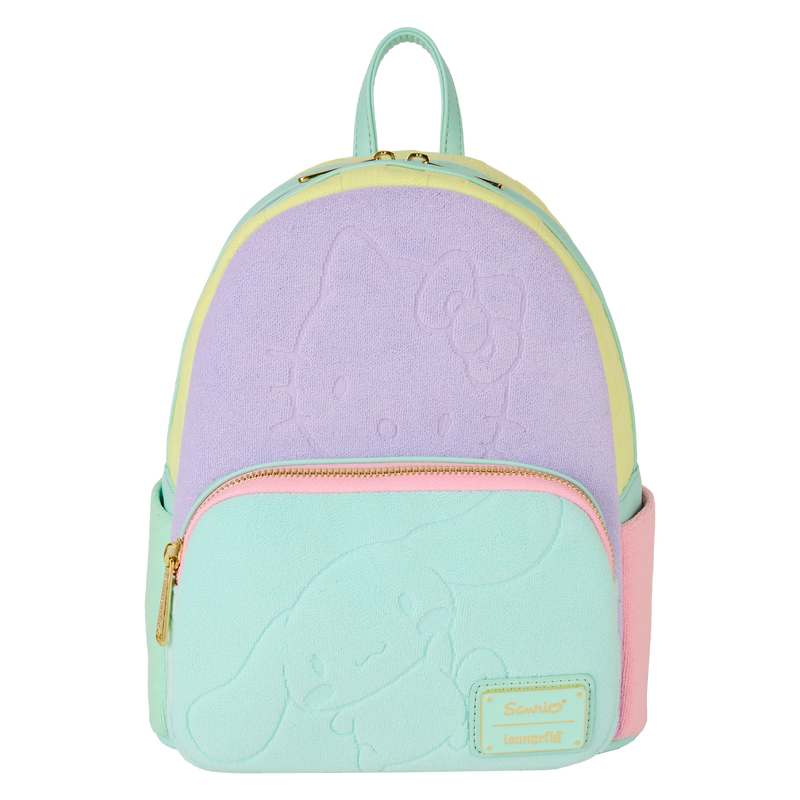 Loungefly SDCC Limited Edition Hello Kitty Color Block Terry Cloth Backpack