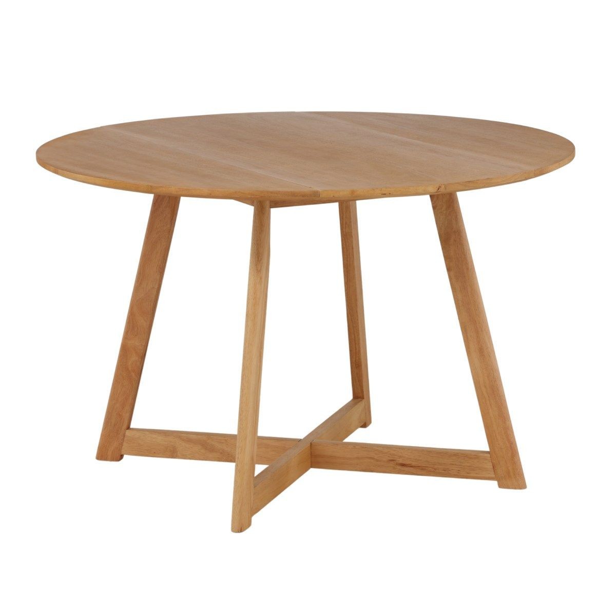 Table de salle à manger Yakidon ronde 120cm marron au design contemporain et finitions premium