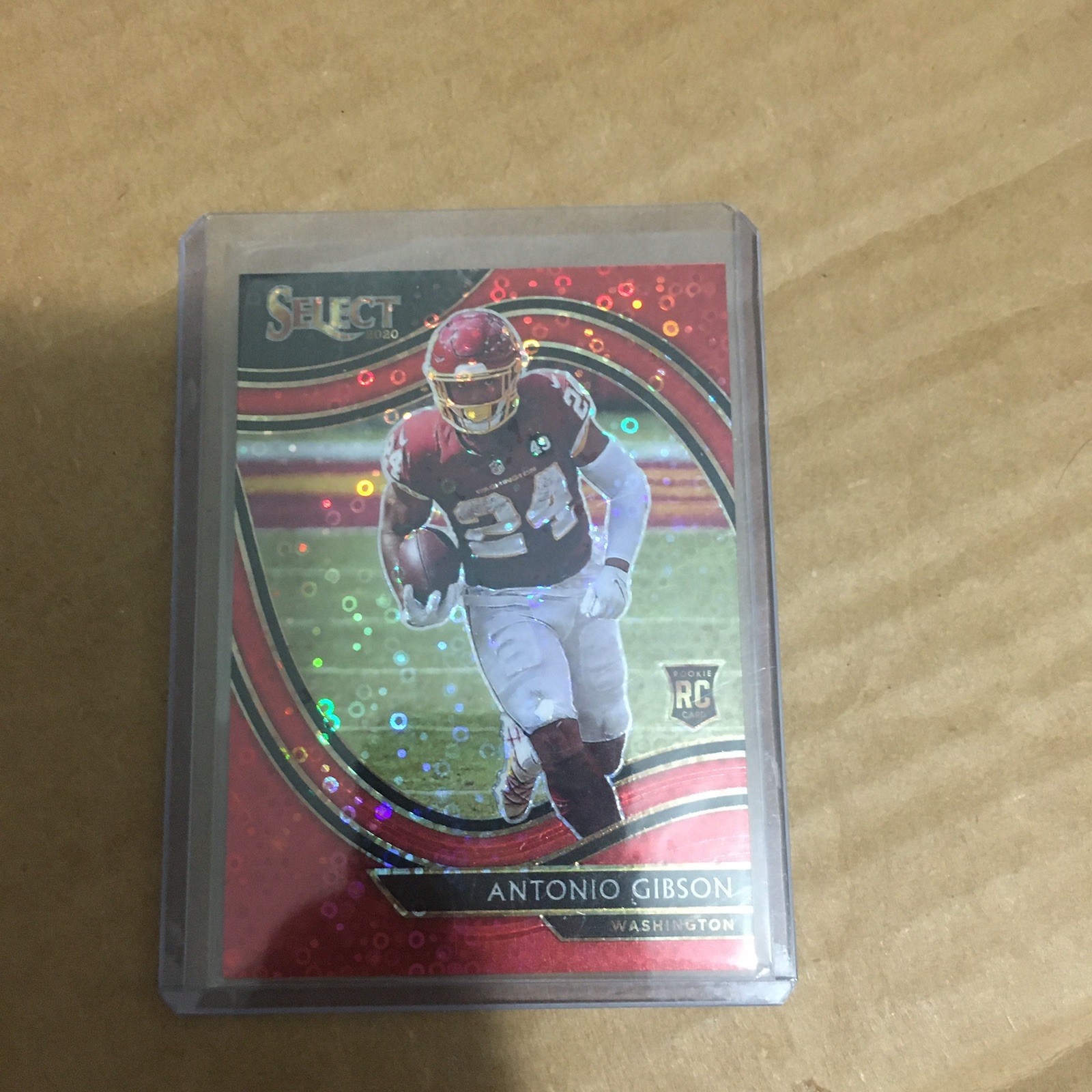 2020 Select Field Level Red Disco Prizm /49 Antonio Gibson #372 Rookie RC