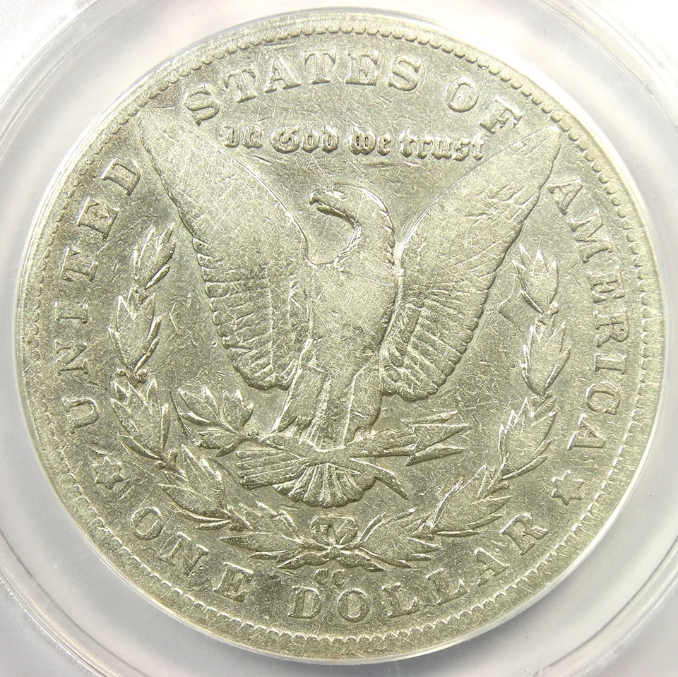 1893-CC Morgan Silver Dollar $1 Carson City Coin - Certified ANACS VG8 Details - Image 4 of 4