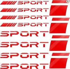 12 Pcs Wheel Rim Decal Stripes Set Reflective Stickers, Auto Racing Logo Decals