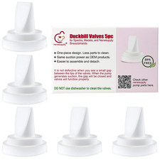 5 Pack Duckbill Valves for Spectra S1 S2 Medela Pump in Style Harmony