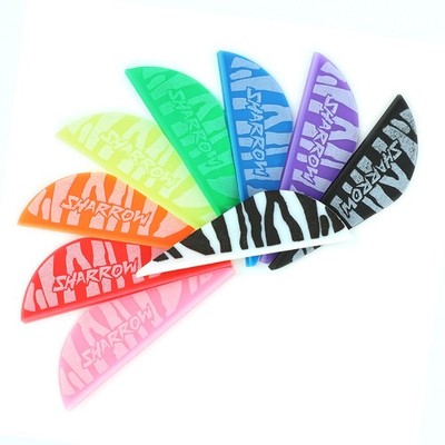 30pcs 2'' Archery Arrow Vanes Rubber Feather Fletches Arow Shaft DIY Bow Hunting