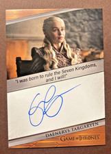 2025 Game Of Thrones Emilia Clarke/ Daenerys Targaryen Auto