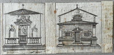 Stefano Della Bella: Oratorio della Fonte e del Faggio del P. S. Goivanni, 1640