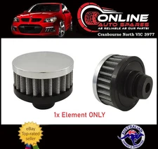 Chrome Push in Rocker Cover Breather Filter Holden 6cyl V8 253 308 202 186 179