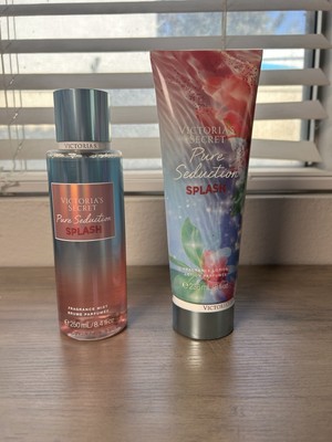 VICTORIA'S SECRET PURE SEDUCTION SPLASH BODY MIST 8.4 OZ & BODY LOTION 8 OZ-NEW