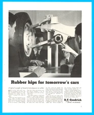 B.F. Goodrich tires rubber automobile tomorrow car vintage print ad 1941