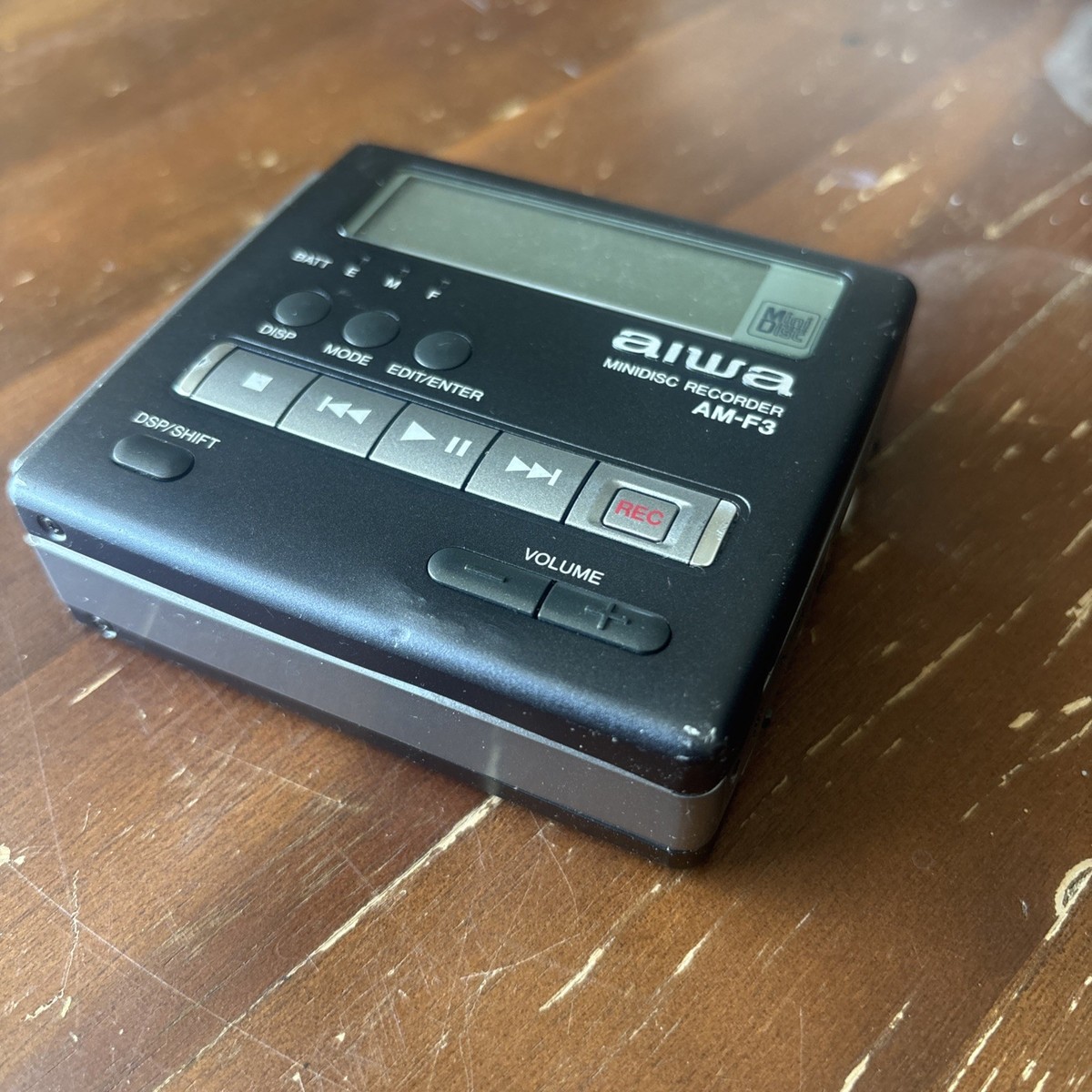 AIWA AM-F3 Portable MiniDisc Recorder Player MD Walkman & Extras