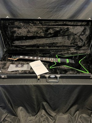2025 Kiesel V220 Guitar Black W/Racing Green Bevels W/OHSC-MINT!